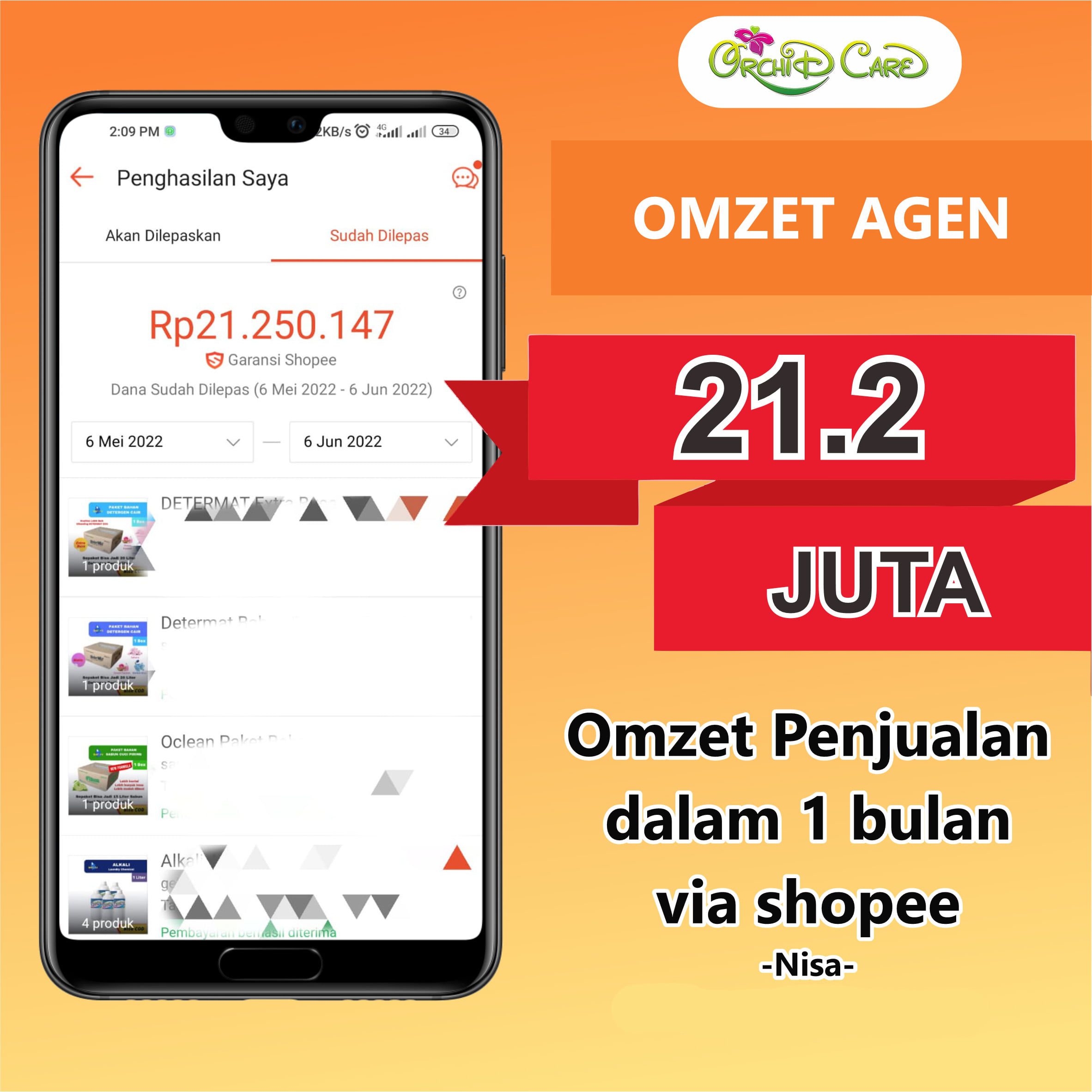 Laporan Omzet Agen Sabun
