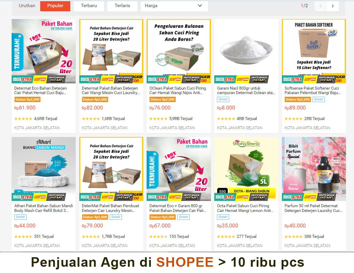 Ribuan Order Terjual Online